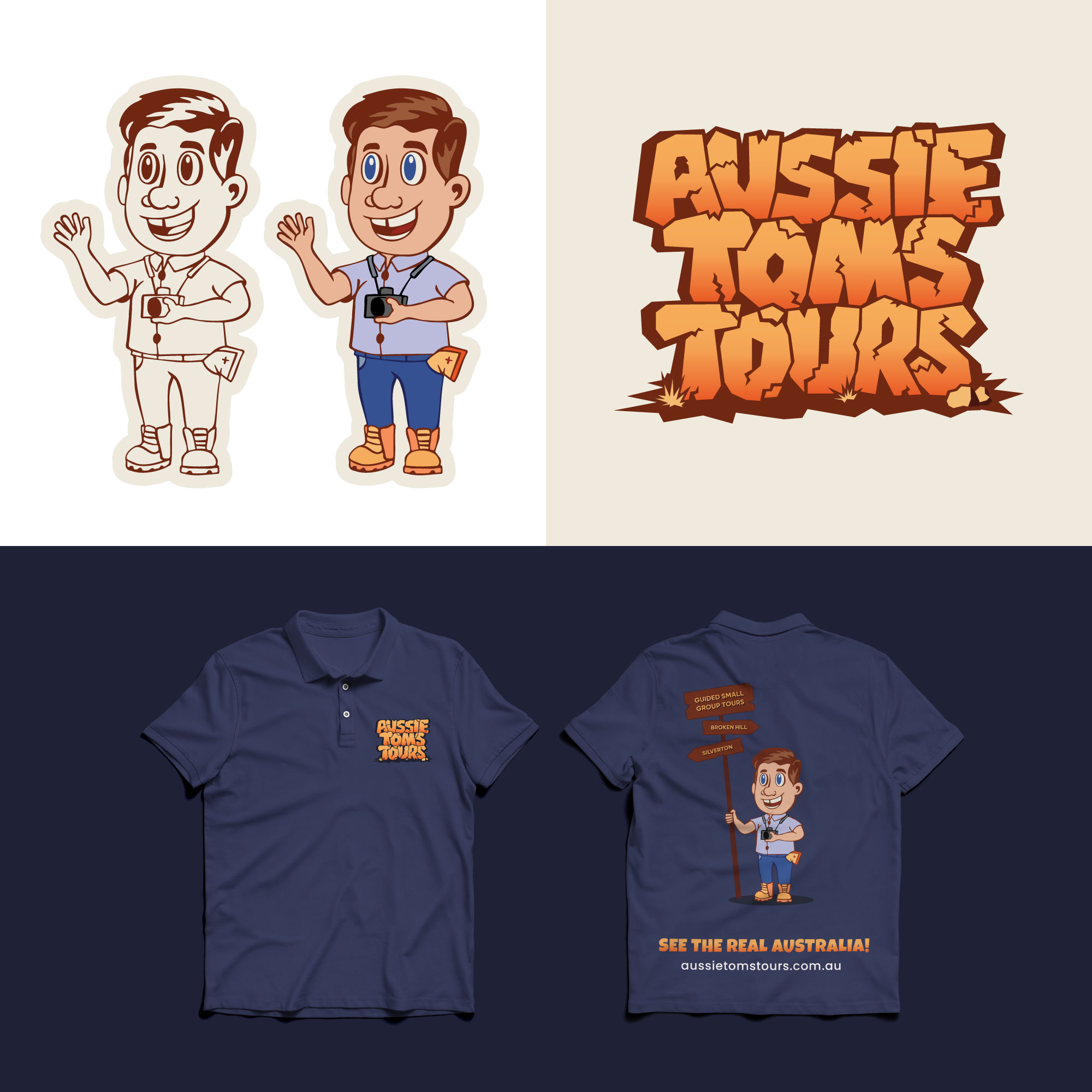 Logo Design for Tom's Aussie Tours